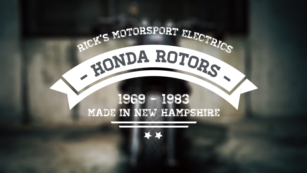 OEM style Honda motorcycle charging rotors
