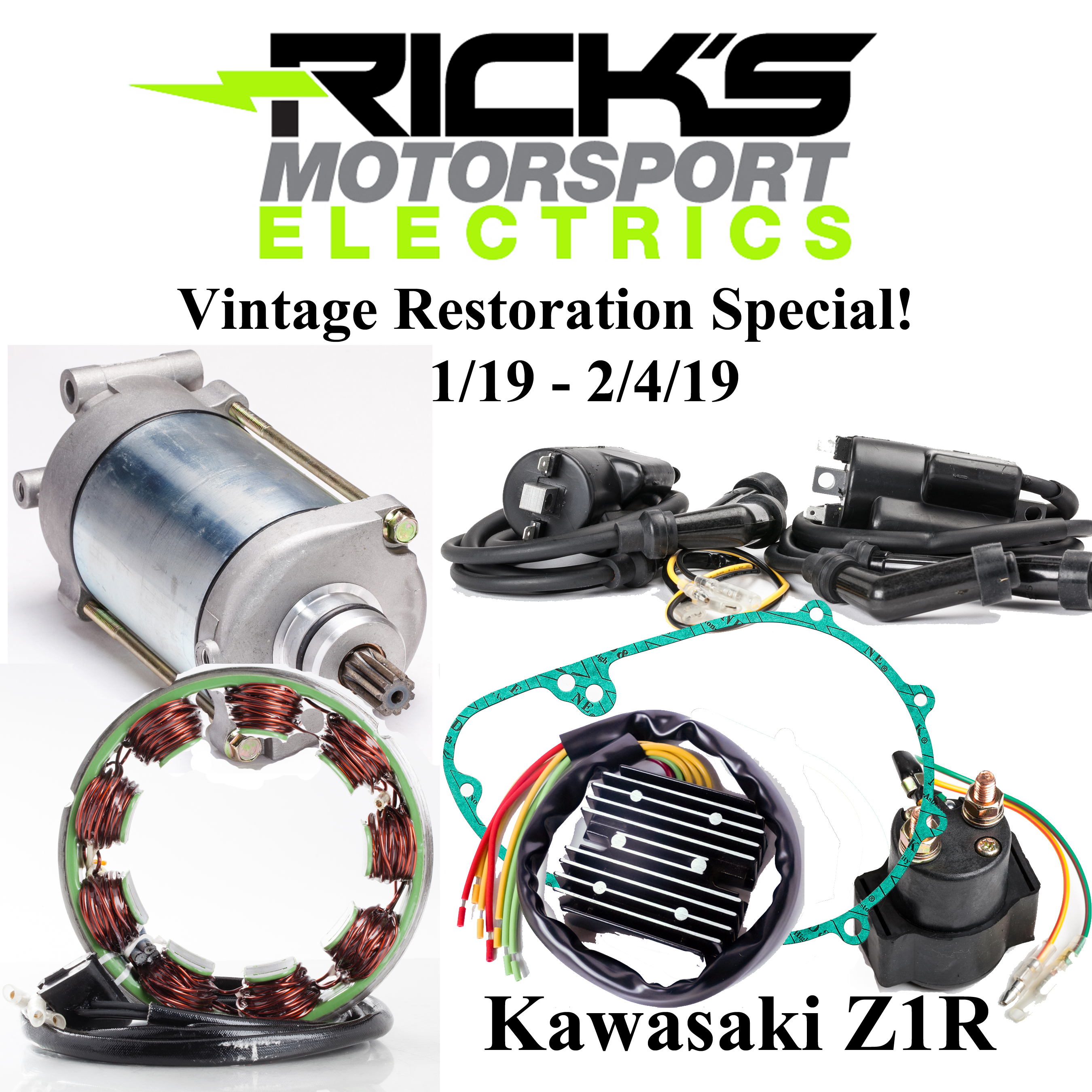 Special Promotions on multiple parts for the Kawasaki Z1R for your winter restoration project