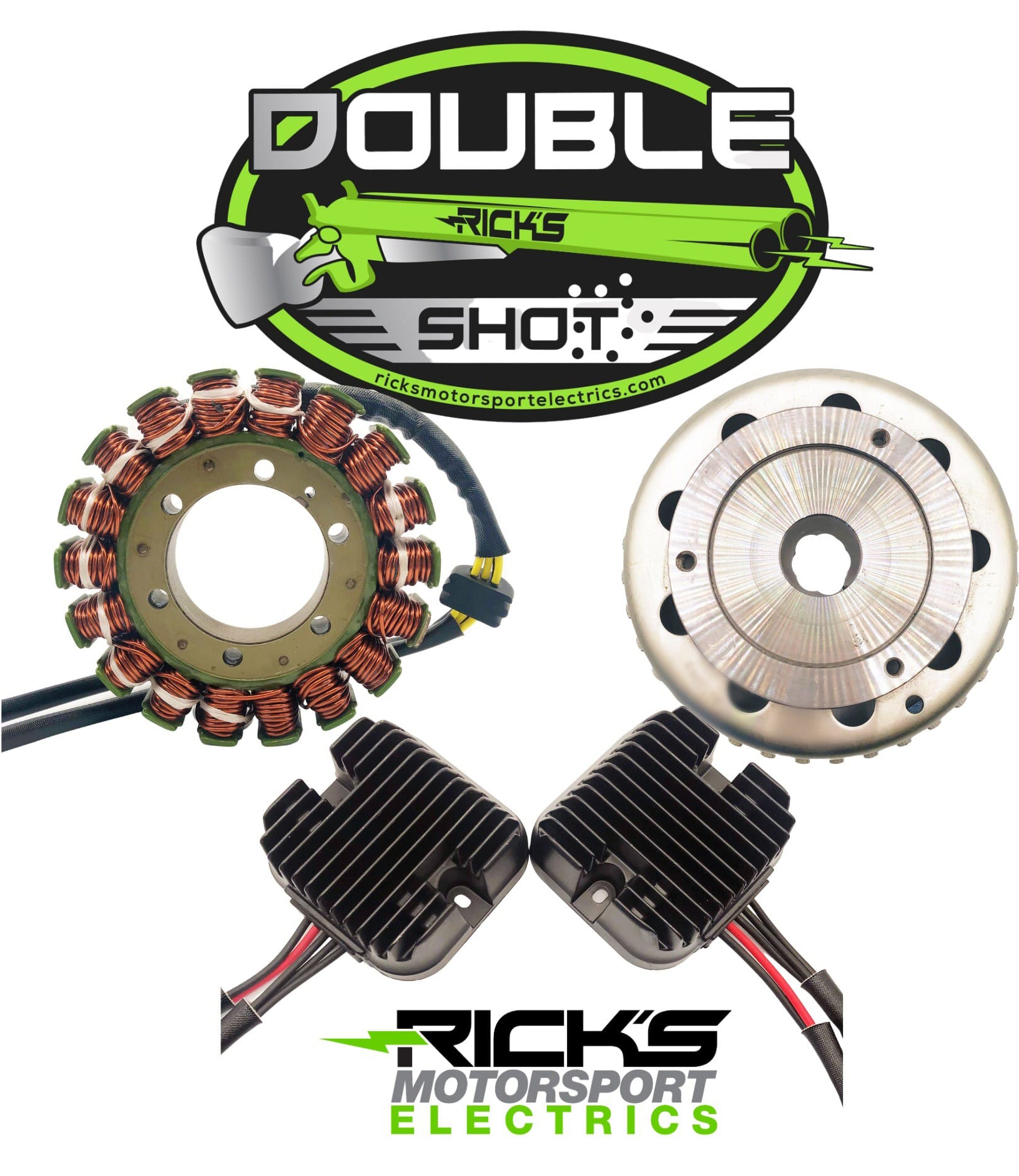 Ricks Motorsport Electrics 99-500H “Double Shot” Charging kit for 13-20 Polaris RZR 900/1000