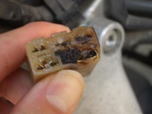 melted connector